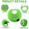 Maitys 4 Digit Combination Locks Stainless Steel Code Disc Lock