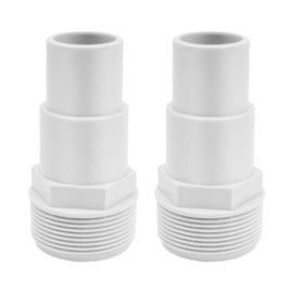 Pack of 2 pool hose adapter, pool hose connector, hose nozzle, hose connector 38 mm, 1/2 inch hose connection, pump connection, pool hose connector, versatile, hose connection