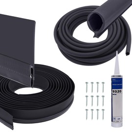 HCC Auto Combo Camper, Fifth Wheel, RV Slide Out Seal With Sealant | 018-546 Clip Seal With 2" Wiper and 018-338-BLK Slide-in Secondary | 35ft | Works With Keytone, Northwood, Winnebago, DE2013