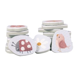 RUBO TOYS Little Dutch 2008727 Bath Toy Bath Foam Figures Flowers & Butterflies / Flowers & Butterflies Multi-Coloured