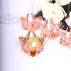 50 Pack 4" Mini Metallic Rose Gold Butterfly Cupcake Wrappers,