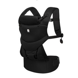 Dooky - Ergonomische Babytrage Neugeborene ab Geburt (0-3 Jahre & 3.5-15 kg) - Koala Tragetuch Baby, Hüftsitz Baby Carrier, Babytragetuch - Atmungsaktives Material: Polyester - Farbe: Schwarz