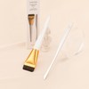 docolor Set de Brocha Plana y Espátula para Maquillaje –