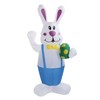 Inflatable Bunny Yard Decoration 6.2ft with LED Lighting Cute Easy