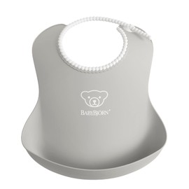 BabyBjörn Baby Bib, 1-pack, Grey