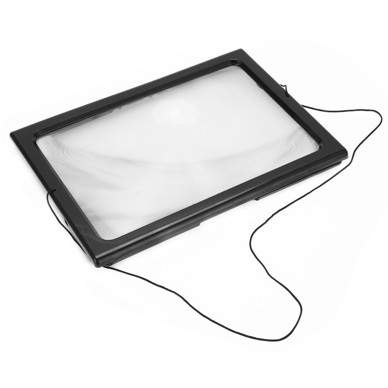 A4 Size Reading Magnifying Glass with LED Light and Stand