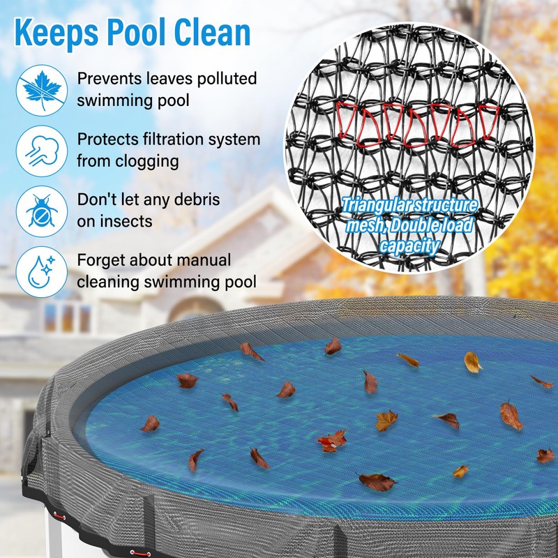Pool Leaf Net Cover for 21 Ft,Leaf Net for Above