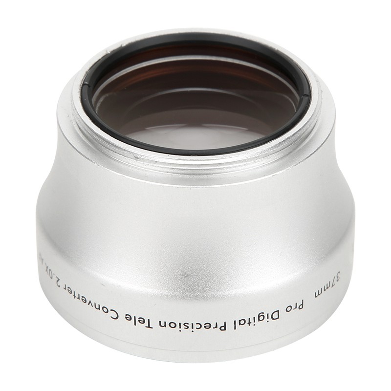 37MM 2X Aluminium Alloy Magnification Converter Lens for 37MM Diameter