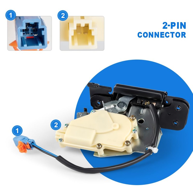 WMPHE Rear Tailgate Lock Latch Actuator Assembly Compatible with 2003-2008