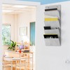 Simple Houseware Over the Door Hanging Wall File Organizer, 4