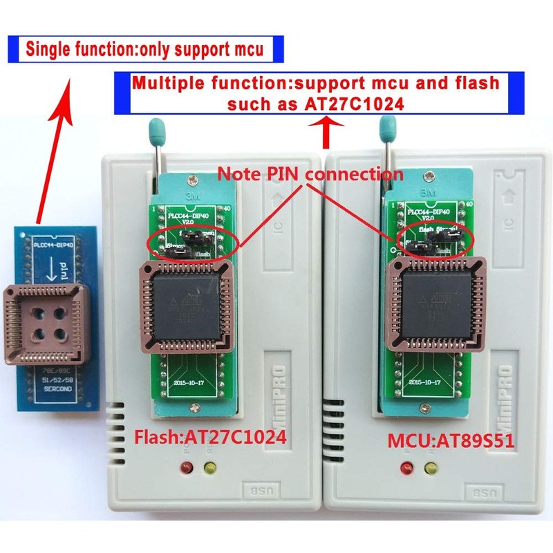 Xgecu TL866II Plus Upgraded Xgecu T48 Programmer 8 Adapters USB