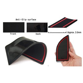 Auovo Anti Dust Mats for Toyota Camry 2018 2019 2020 2021 Custom Fit Door Pocket Liners Cup Holder Pads Console Mats Accessories(16pcs/Set) (red)