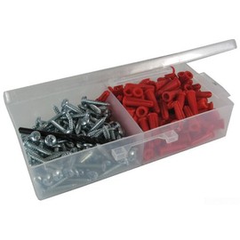 L.H. Dottie K6CO Anchor Kit, 10 by 1-Inch Length Screw, 22 Anchor, Red