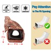 Euiroet Real Koi Sculpture Gutter Diverter Rain,Eco-Friendly Resin Gutter Extender