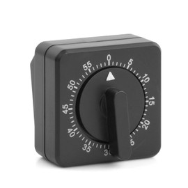 Anseom Kitchen Timer, Adjustable 60 Minute Mechanical Timer for Kitchen Home Baking Tool, Egg Timer, 1 Hour Black Square Alarm Reminder, Short-term Countdown Timer for Chef Teachers Kids