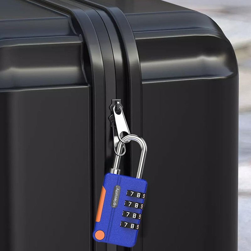 4pcs Locker Padlocks,Stylish Suitcase Locks with Code,Rustproof Luggage Locks for