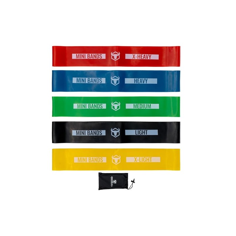 Bandas de resistencia para entrenar (juego de 5) - Bandas