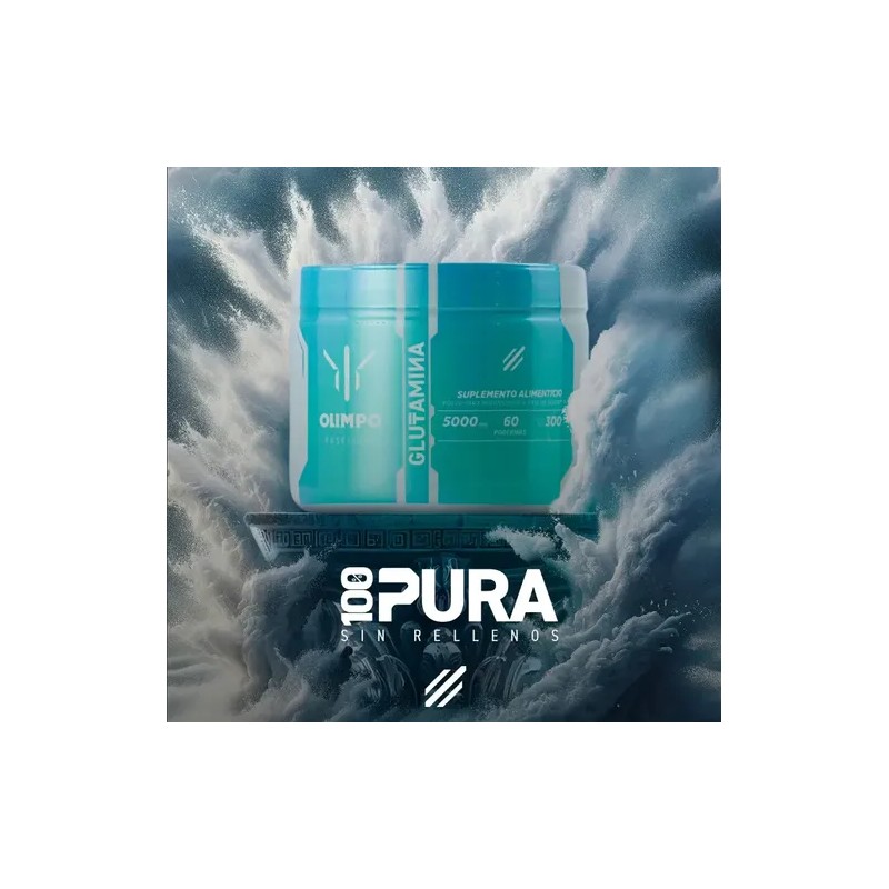 Olimpo, L-glutamina 100 Pura, 300g, Poseidon, 60 Servicios