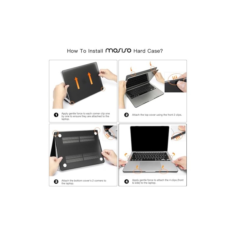 MOSISO Compatible with MacBook Air 13 inch Case 2025 2024