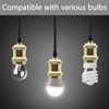 2 Pcs Ceiling Pendant Light Fitting E27 Rose Screw Lamp