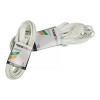 CNX Extensión Eléctrica Blanca 3 Tomas Polarizadas 4 Mts (4