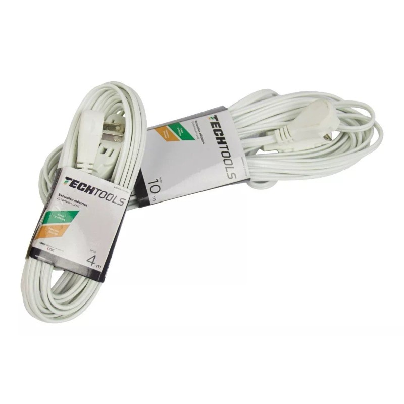 CNX Extensión Eléctrica Blanca 3 Tomas Polarizadas 4 Mts (4