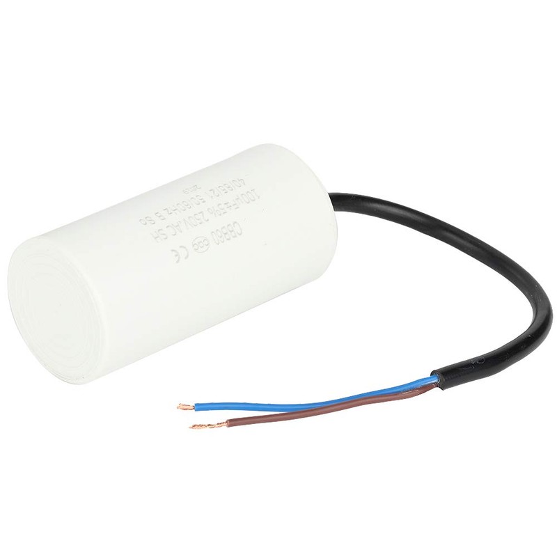 CBB60 Run Capacitor with Wire 250V AC 100uF 50/60Hz Run