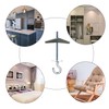 Alovexiong 4 Pack Carbon Steel Plasterboard Ceiling Hooks Spring Toggle