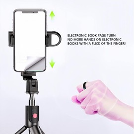 Yoidesu Smart Ring, Fingertip Bluetooth Remote Control, Remote Control APP Kindle Page Turner, Scrolling Rings Rechargeable Camera Remote for Phones Tablets (Size 20, 69mm /, Yoidesu4fhy7sqkcr-14