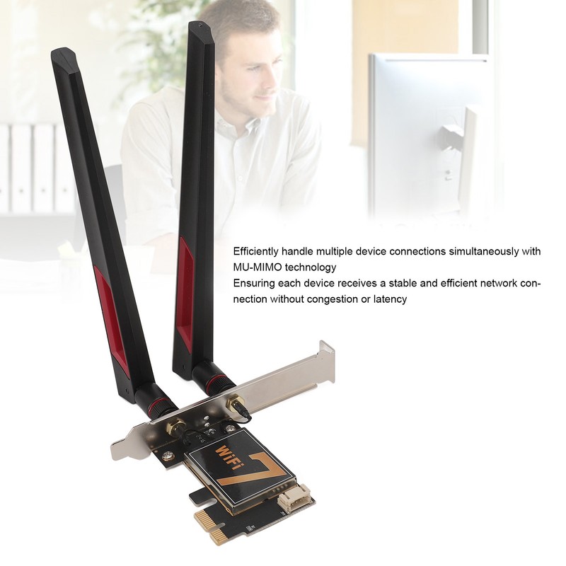 BE200NGW 8774Mbps PCIE WiFi Card Three Band Wireless Network Card