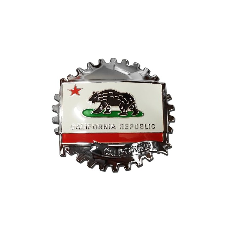 California Republic Grill Badge Emblem for Trucks and Cars