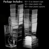 Qeirudu 3 oz Mini Dessert Cups with Lids and Spoons,