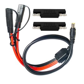 Faoyliye 10AWG SAE to DC 8mm Cable,DC 8mm Male to 2 SAE Adapter Cable for RV & Solar Generator Portable Solar Panel 3.3FT/1M