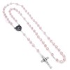 St. Michael Rosary Pink Crystal Beads