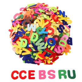 Outus Felt Letters Stickers Self-Adhesive Alphabet Letters for Kids DIY Craft 500 Pieces, 1 Inch Assorted Colors