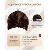 22 Momme 100% Mulberry Silk Bonnet for Sleeping Women, Coffee
