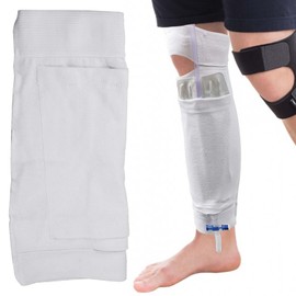 Katheter Beinbeutel Halter, Fixierung von Katheter-Ärmeln, Dehnbar Beinbeutel Halterung Harninkontinenz Katheter Zubehör, Katheter Tasche für Urin Drainage Inkontinenz Urinbeutel (L)