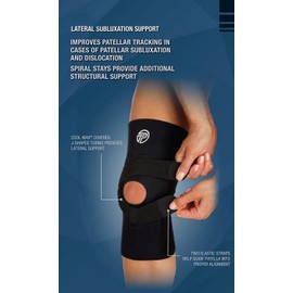 Pro-Tec-48687 J-LAT Lateral Subluxation Support, Left, Medium, black