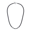 GAVU Stone Bead Necklace, Stainless Steel, Onyx