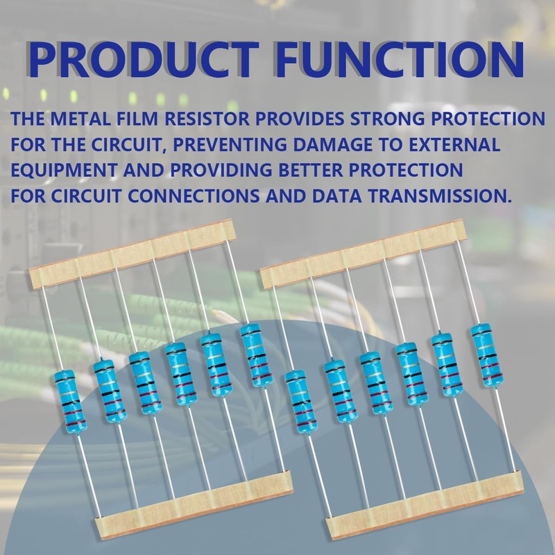 Innfeeltech 25 Pieces 3W 1% Tolerance 22 Ohm Metal Film