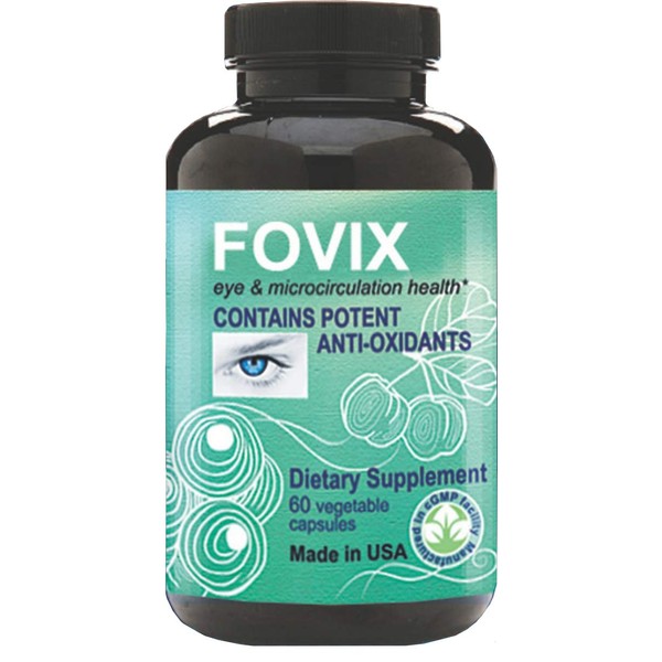 FOVIX Nutritional Supplement for Eye Health and Microcirculation, Vision Health, Circulatory Health (60 Count)