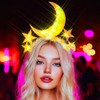 Evlry LED Moon Headband, Luminous Star Headband, Sparkling Glowing Party