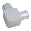 GRABOTE Upgraded 90 Degree Chrome Intake Manifold Connector Fitting 5/8"
