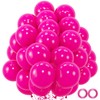 110pcs Hot Pink Balloons, 12inch Pink Latex Party Balloons, Helium