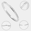 MILAKOO Silver Stainless Steel Bracelet for Women Cute Shiny Sparkly