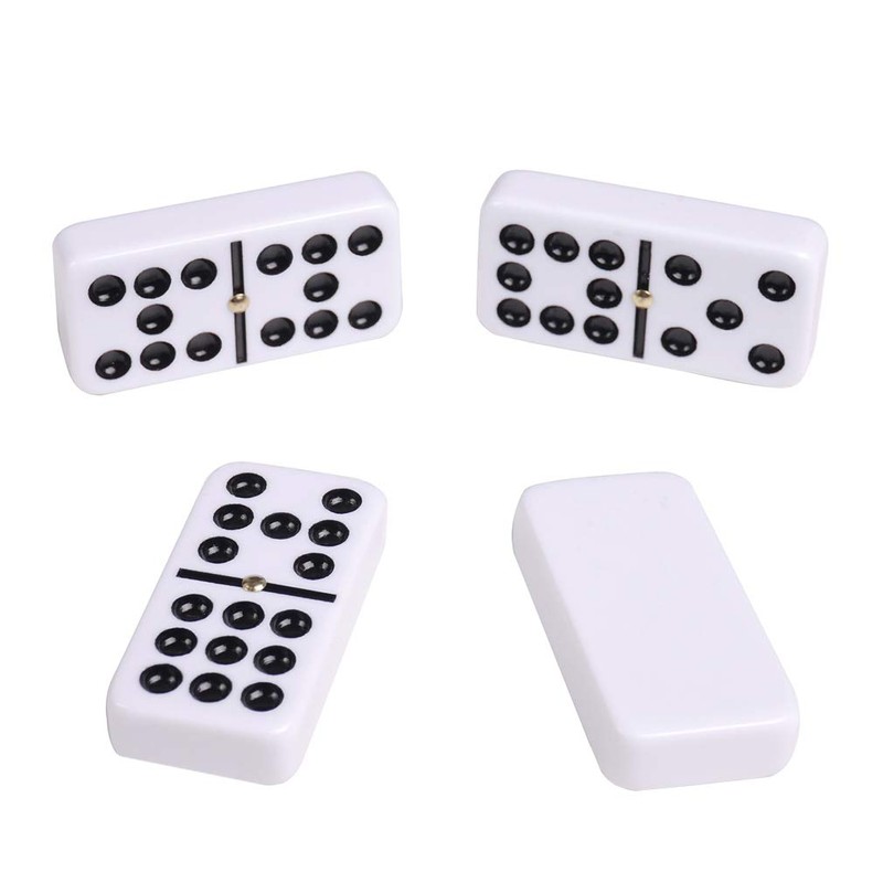 Silverman & Co. Double 9 Large White Domino Set -