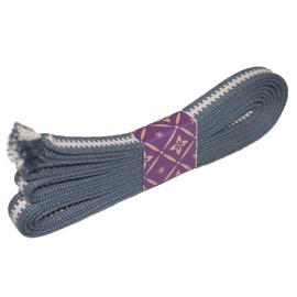 Banshu Kogei ao for Sword (Serious Iai Sword), Bag String, 4 Minutes, Width 0.5 inches (12 mm) (For Wakizashi, 4.3 inches (110 cm), No6, Light Blue White) Sanada Cord, Blade Cord, 100% Cotton,