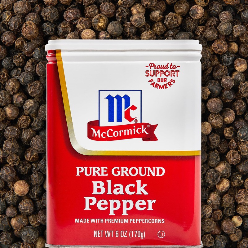 McCormick Pure Ground Black Pepper, 6 oz