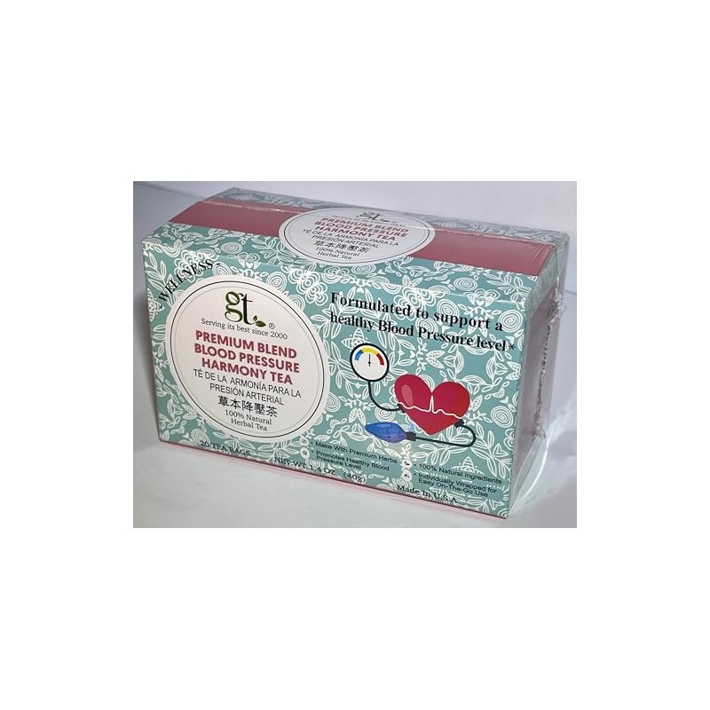 GT High Blood Pressure Tea Premium Blend, 1.4 Ounce Box