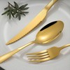 IKXO 4 Piece Silverware Set Single Person Tableware Durable Home